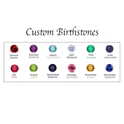 Minimalist Personalized Bar Ring – Custom Name Engraving with Birthstone (Women’s) - Promise Rings