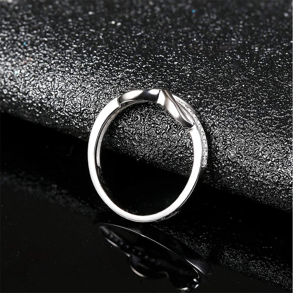Endless Forever Infinity Symbol 925 Sterling Silver Women's Ring - Promise Rings