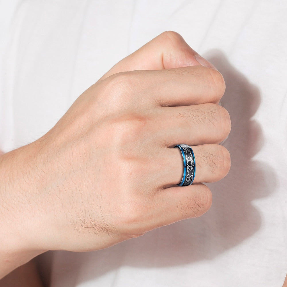 8mm Claddagh Design Celtic Tungsten Unisex Ring - Promise Rings