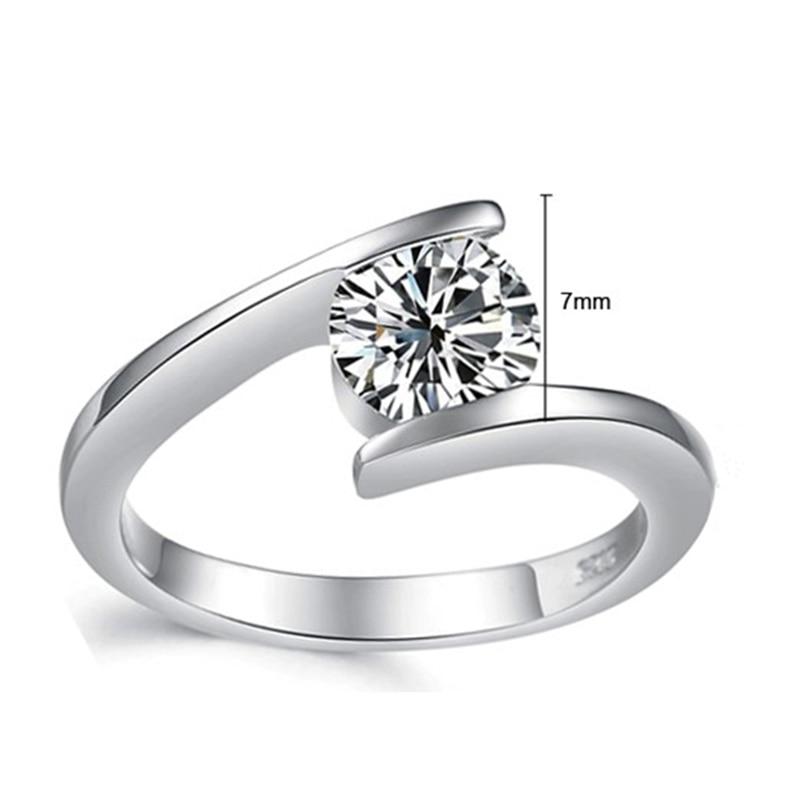 Eternity Round Cubic Zirconia Womens Ring - Promise Rings