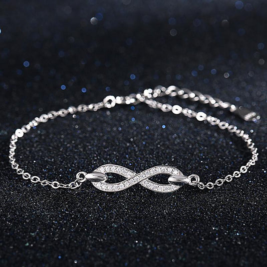 Infinity 925 Sterling Silver Bracelet - Bracelets
