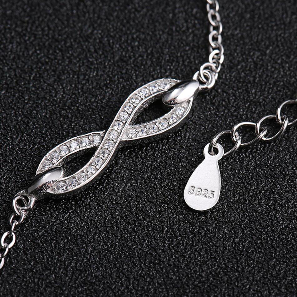 Infinity 925 Sterling Silver Bracelet - Bracelets