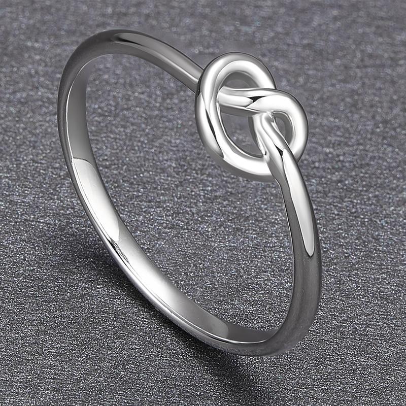 Knot 925 Sterling Silver Women's Knuckle Ring - Promise Rings