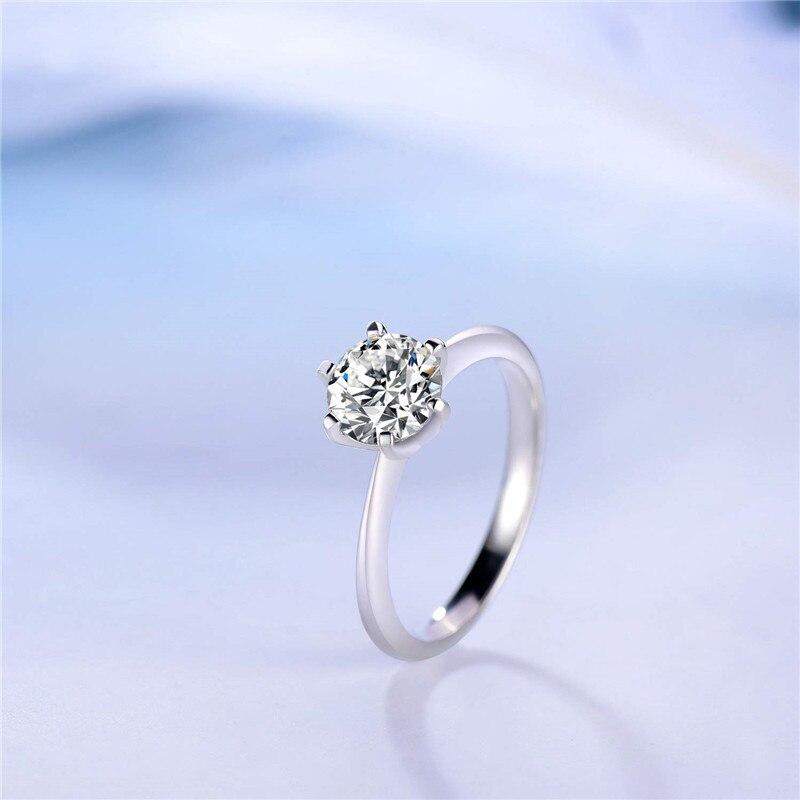 Princess Cubic Zirconia 925 Sterling Silver Womens Ring - Promise Rings