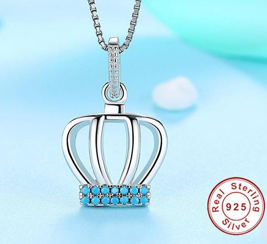 Royal Crown 925 Sterling Silver Necklace - Necklaces