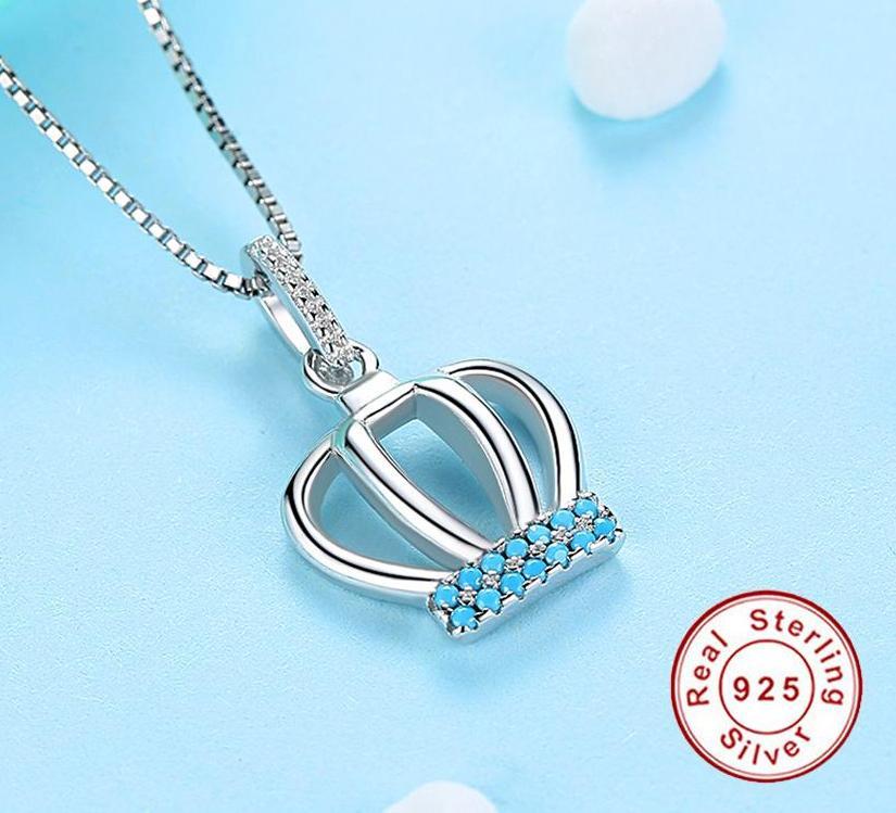 Royal Crown 925 Sterling Silver Necklace - Necklaces