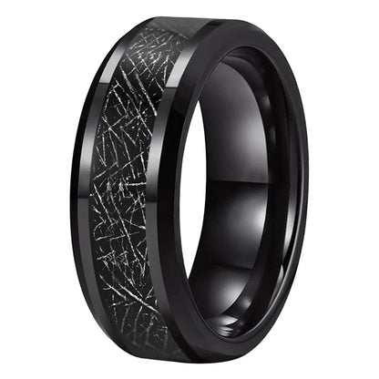 8mm Black Tungsten Band