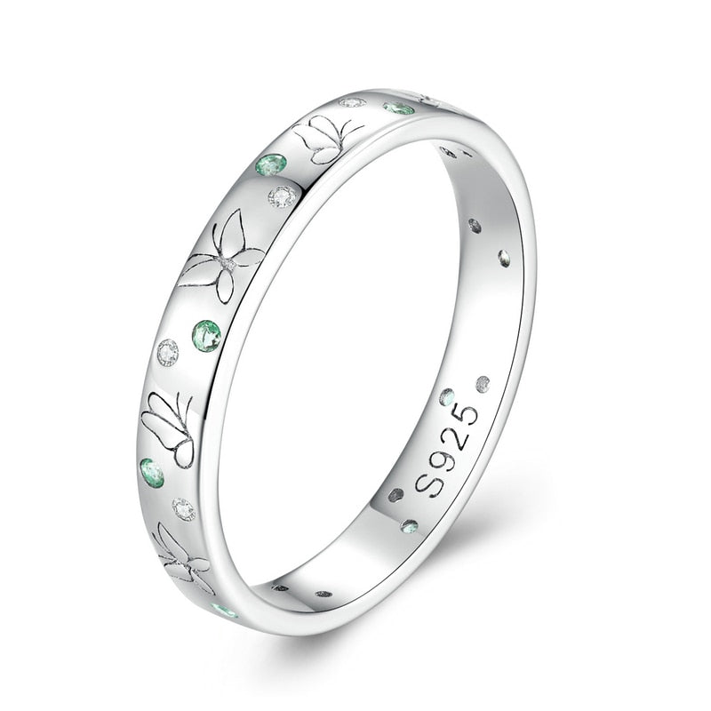 6mm Sterling Silver Seasons Ring – Four Symbolic Nature-Inspired Styles (Women's) - Promise Rings
