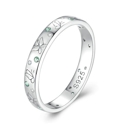 6mm Sterling Silver Seasons Ring – Four Symbolic Nature-Inspired Styles (Women's) - Promise Rings