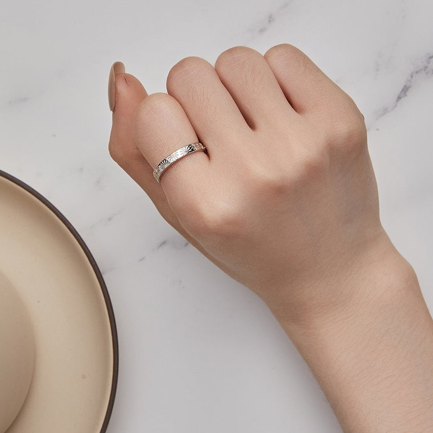 6mm Sterling Silver Seasons Ring – Four Symbolic Nature-Inspired Styles (Women's) - Promise Rings