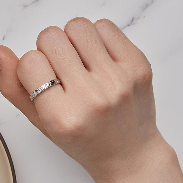 6mm Sterling Silver Seasons Ring – Four Symbolic Nature-Inspired Styles (Women's) - Promise Rings