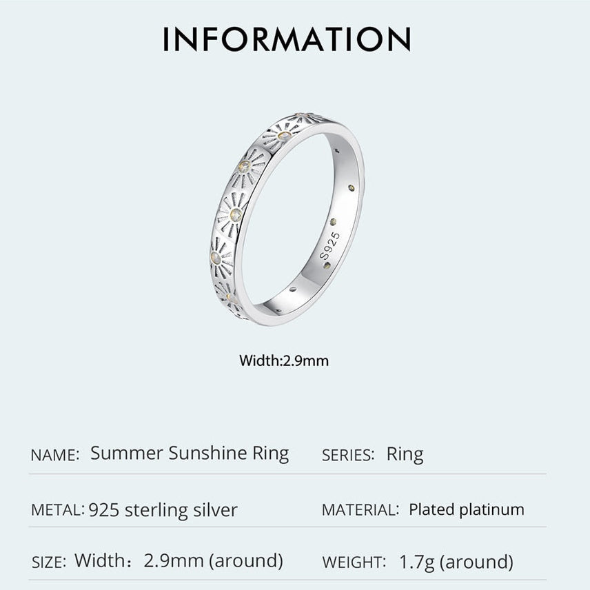 6mm Sterling Silver Seasons Ring – Four Symbolic Nature-Inspired Styles (Women's) - Promise Rings