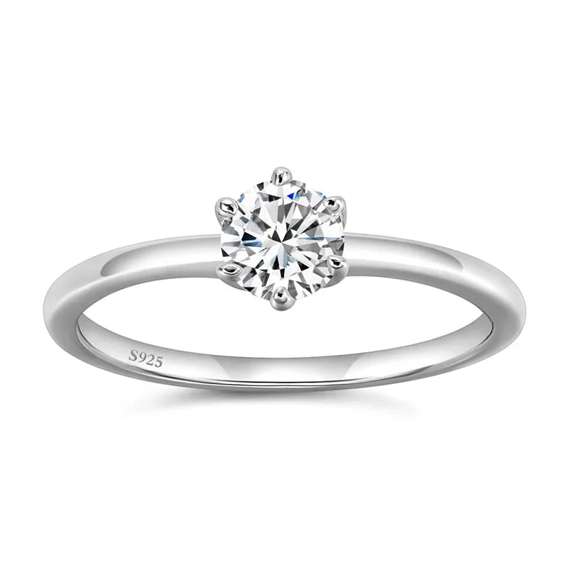 Personalized Silver Womens Ring - 1 Engraving