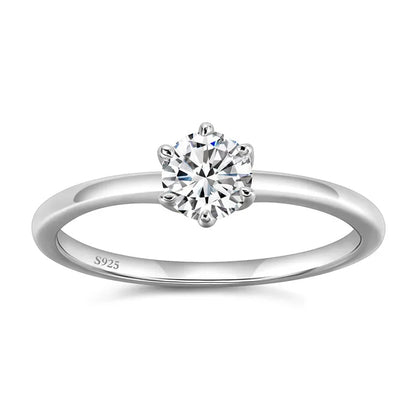 Personalized Silver Womens Ring - 1 Engraving