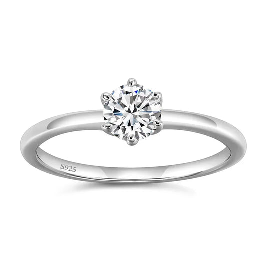 Personalized Silver Womens Ring - 1 Engraving