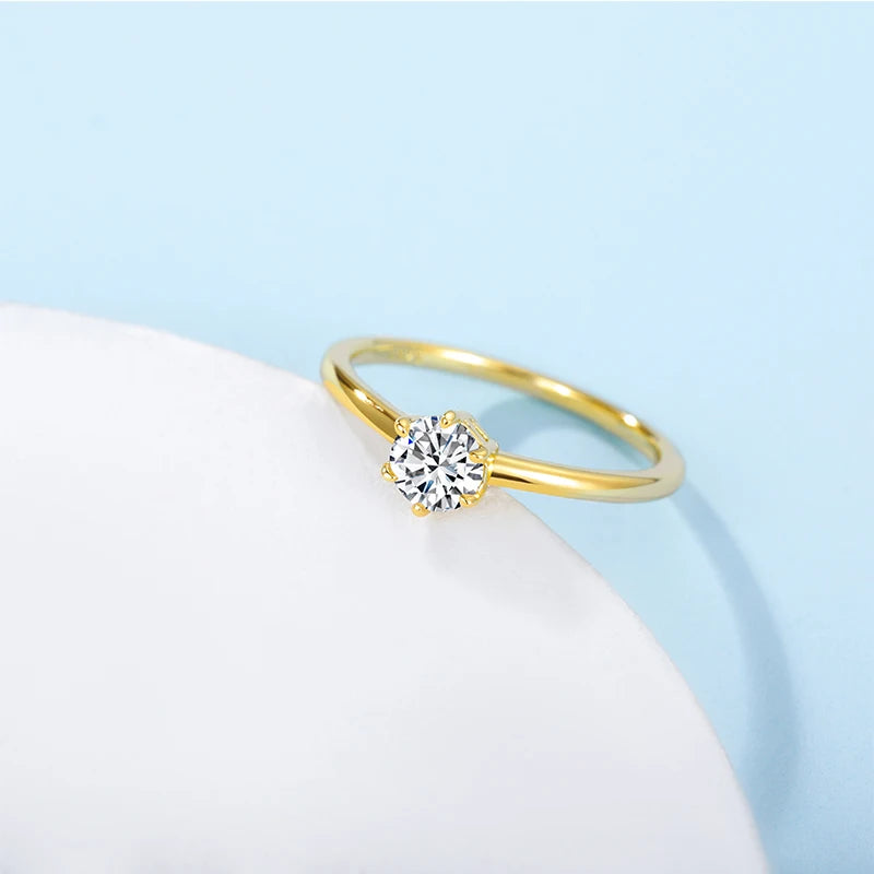 Personalized gold womens ring