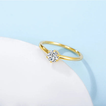Personalized gold womens ring