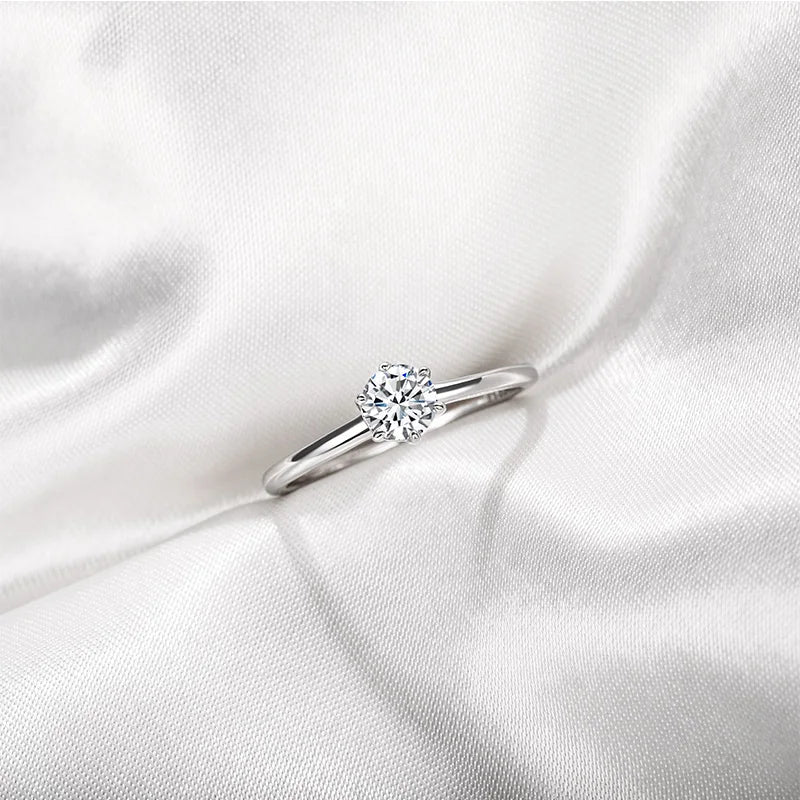 Personalized silver womens ring with engraving