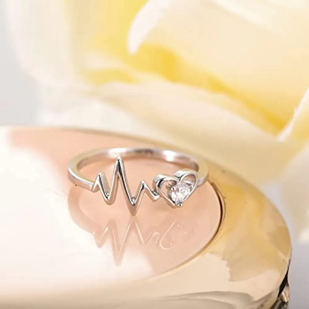 Double Layer Heartbeat Ring (Offer Until 01-April-2024) – Tomorrows Offers