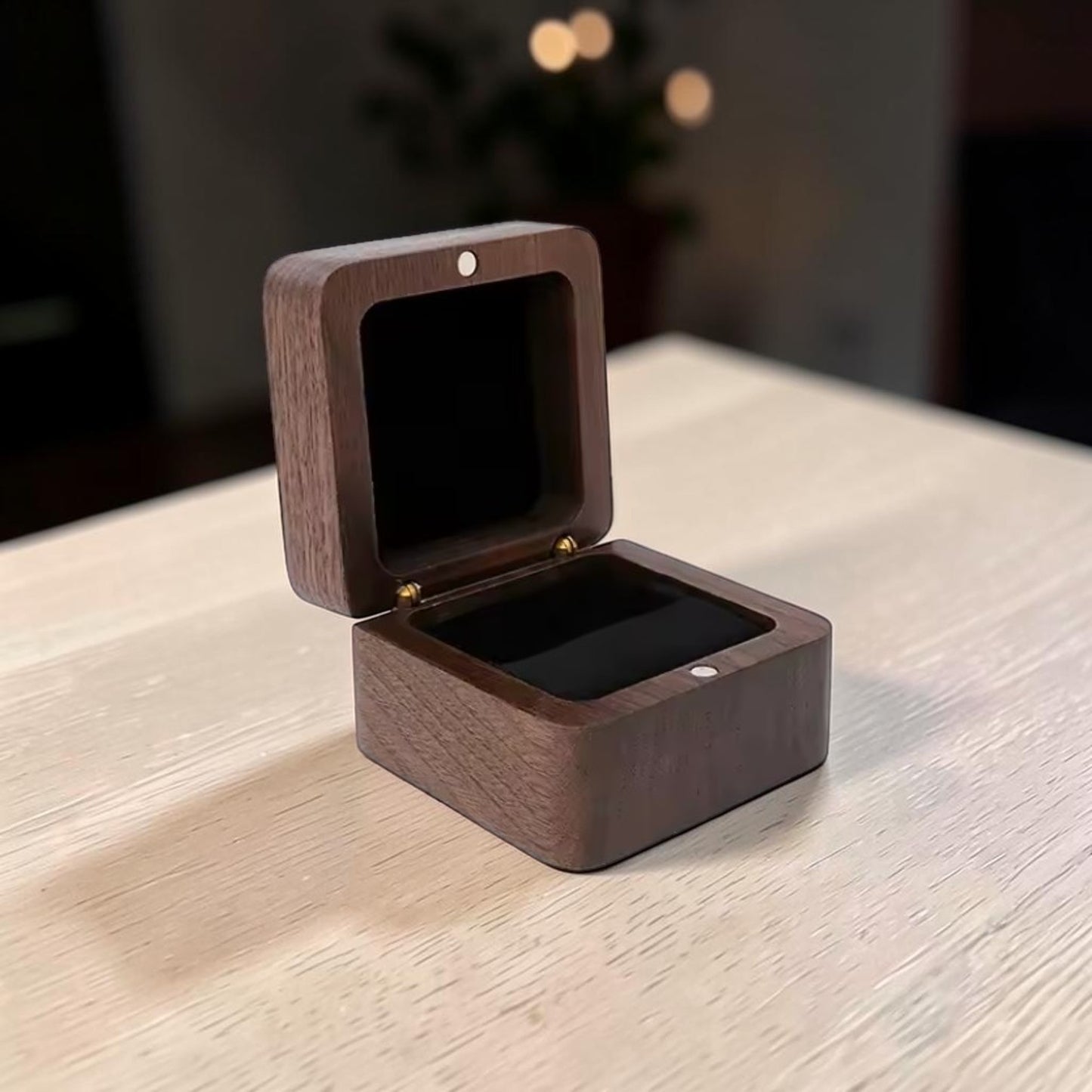The Signature Walnut Box - Midnight Velvet