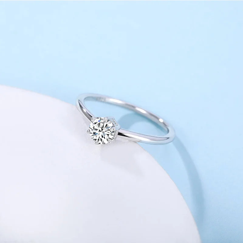 Personalized silver womens ring