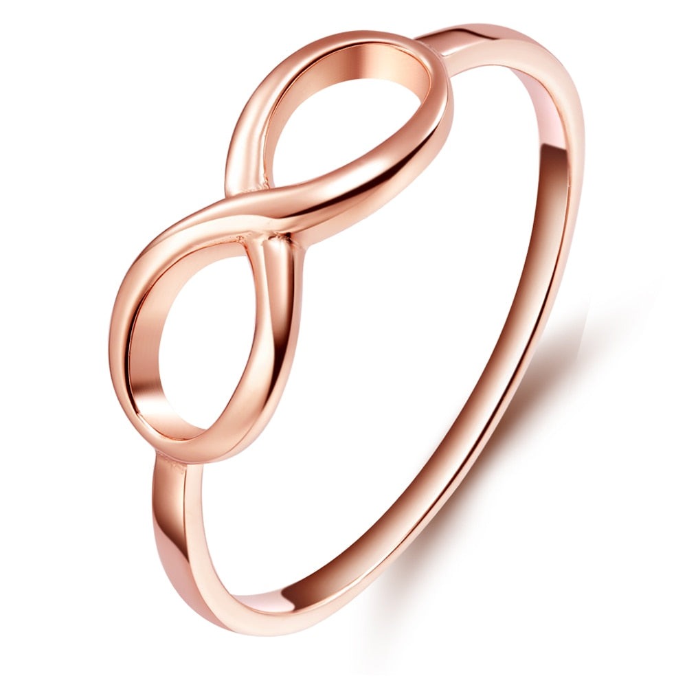 2.5mm Infinity Sterling Silver Womens Rings (2 Colors) - Promise Rings