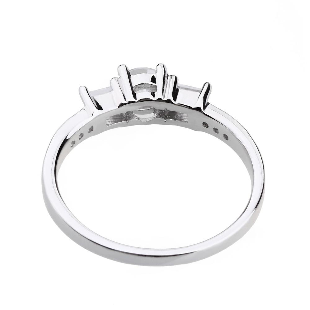 2mm Eternity Cubic Zirconia 925 Sterling Silver Womens Ring - Promise Rings