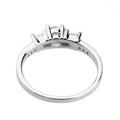 2mm Eternity Cubic Zirconia 925 Sterling Silver Womens Ring - Promise Rings