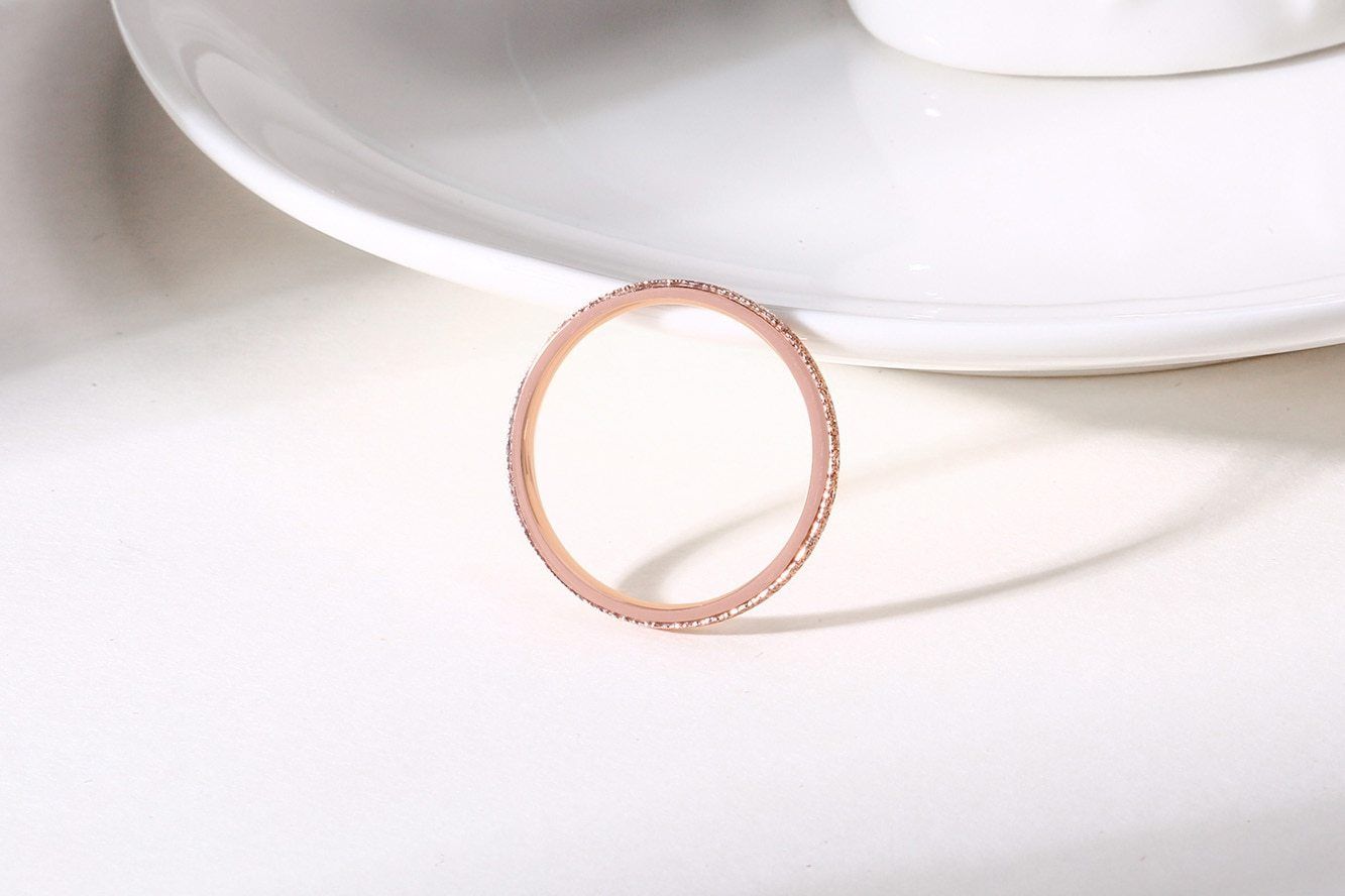 2mm Simple Classic Stainless Steel Women's Rings (2 colors)
