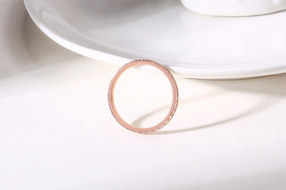 2mm Simple Classic Stainless Steel Women's Rings (2 colors)