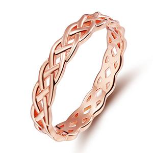 4mm Celtic Trinity Knot Eternity 925 Sterling Silver Womens Ring