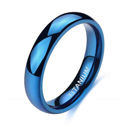 4mm Titanium Unisex Ring (5 Colors)
