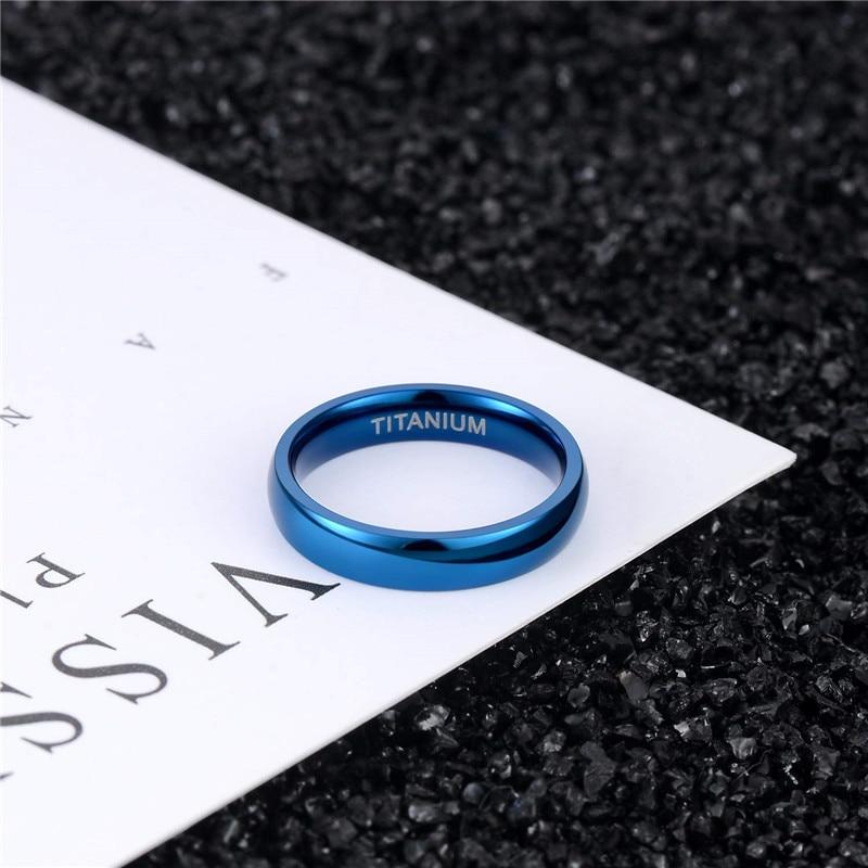 4mm Titanium Unisex Ring (5 Colors)