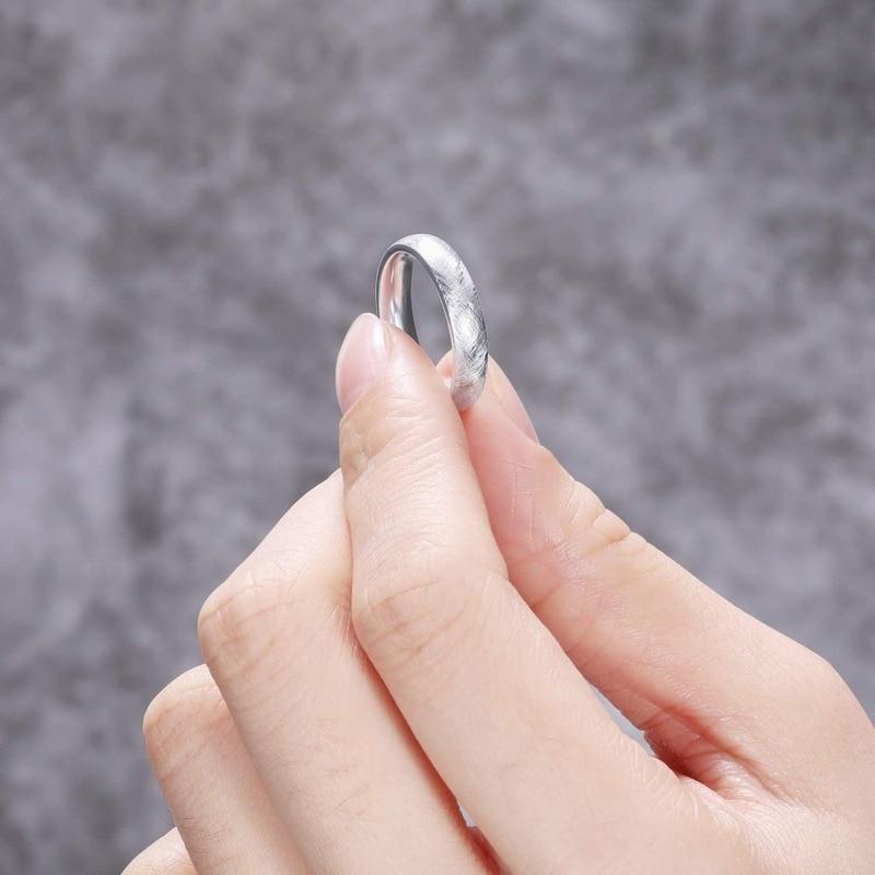 4mm/6mm Special Scratch Design Unisex Rings