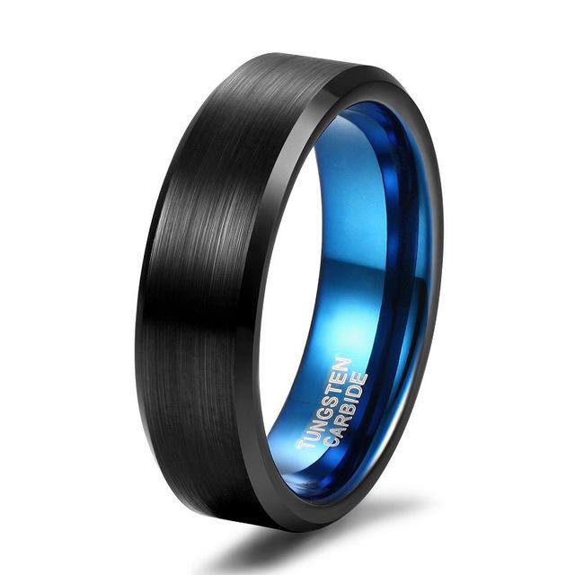 4mm/6mm/8mm Tungsten Matte Brushed Mens Ring (2 colors)