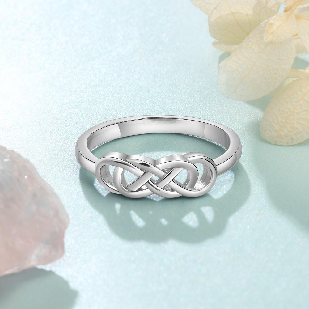 5mm Personalized Engraved Celtic Knot Womens Ring