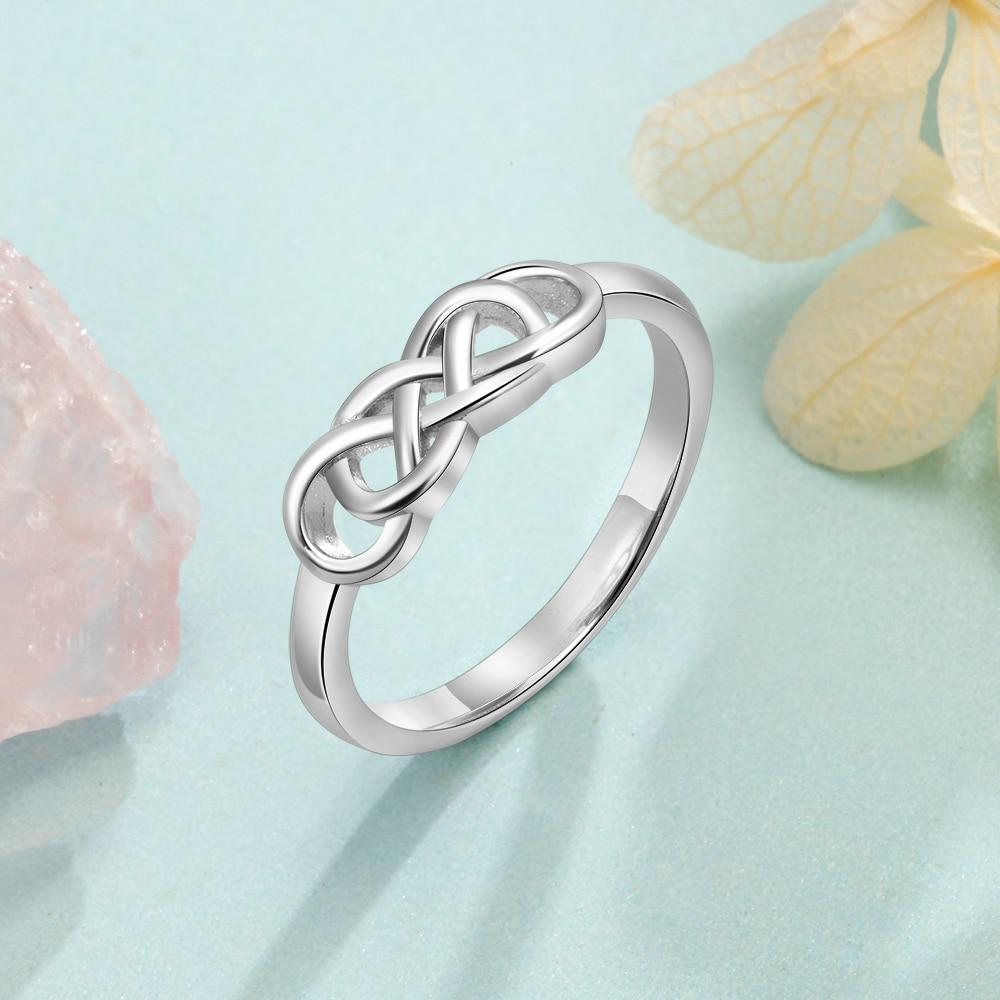 5mm Personalized Engraved Celtic Knot Womens Ring