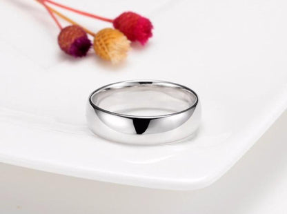 6mm 925 Sterling Silver Unisex Ring