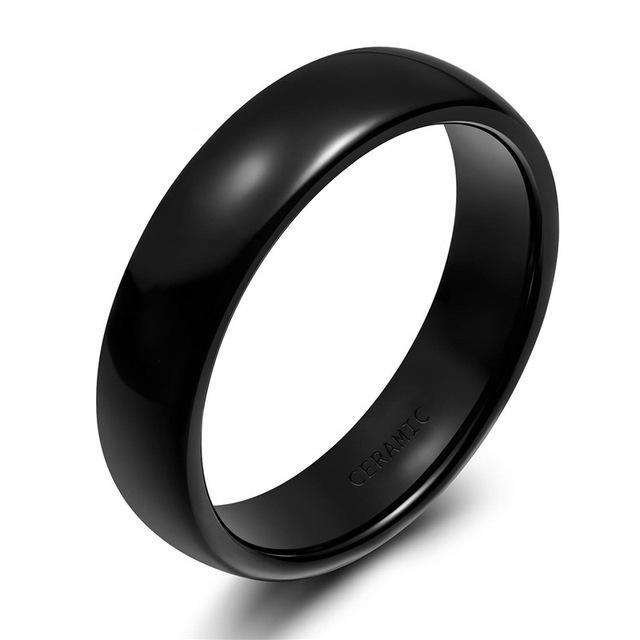 6mm Ceramic Unisex Ring - Promise Rings
