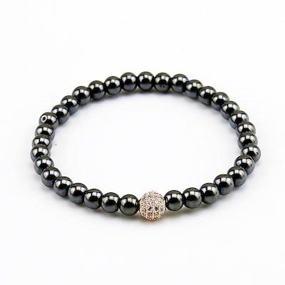 6mm Hematite Stone Bracelet (3 Styles) - Bracelets