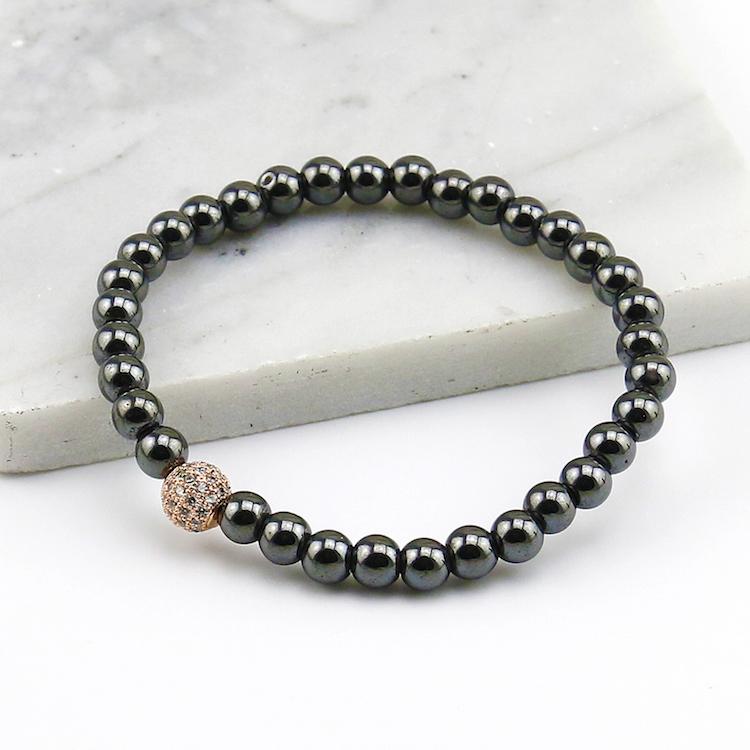 6mm Hematite Stone Bracelet (3 Styles) - Bracelets