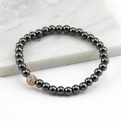 6mm Hematite Stone Bracelet (3 Styles) - Bracelets
