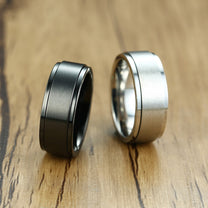6mm or 8mm Spinner Fidget Rings (12 Different Styles)
