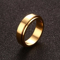6mm or 8mm Spinner Fidget Rings (12 Different Styles)