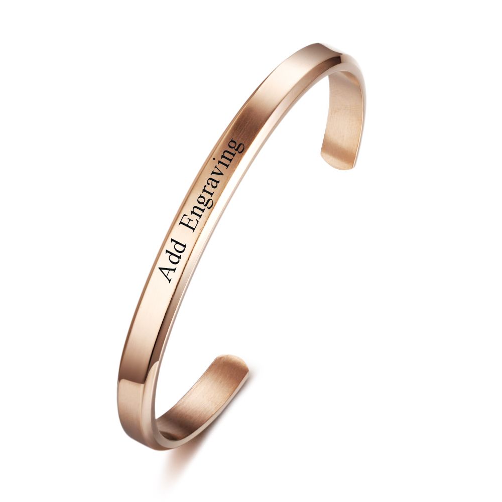 Buy Luluadorn Rose Gold Heart Initial Letter Bracelets Engraved Alphabet 26  Letters Charms Cuff Bracelet Stainless Steel Expandable Personalized Name  Jewelry, One Size, Metal, stainless steel at Amazon.in
