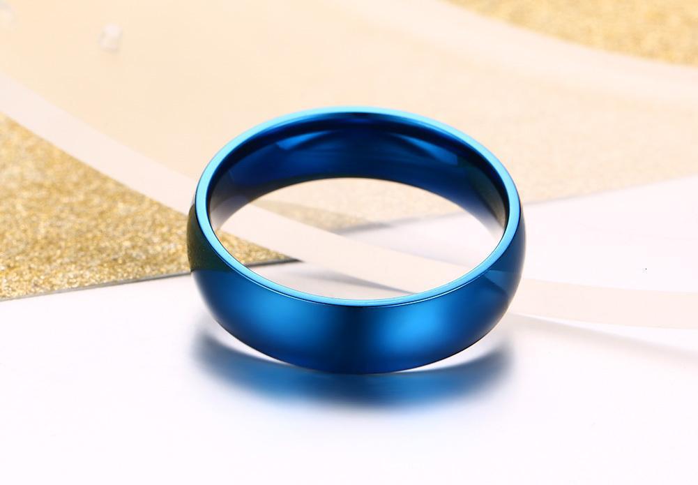 6mm Personalized Stainless Steel Unisex Rings