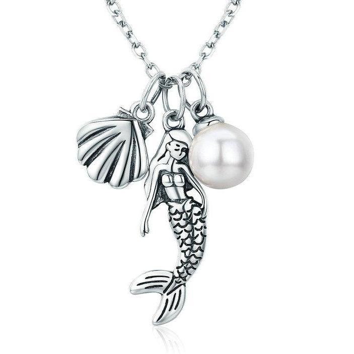 925 Sterling Silver Mermaid Necklace