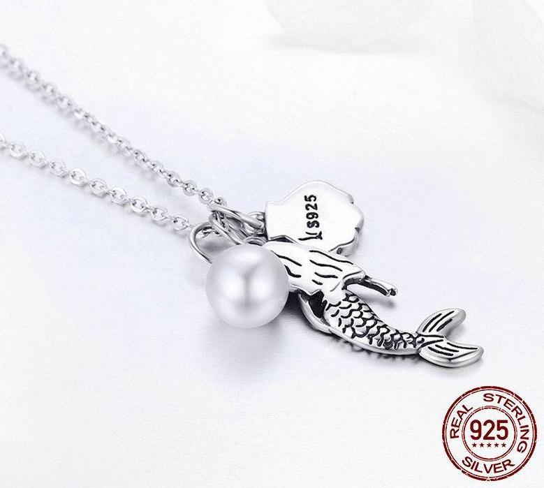 925 Sterling Silver Mermaid Necklace