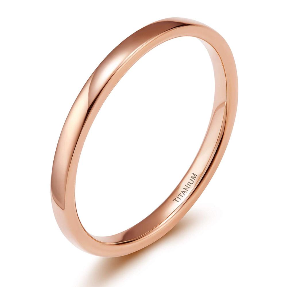 Amazon.com: 14K Rose Gold 1.5mm Plain Wedding Band (Ring Size 4) :  Clothing, Shoes & Jewelry