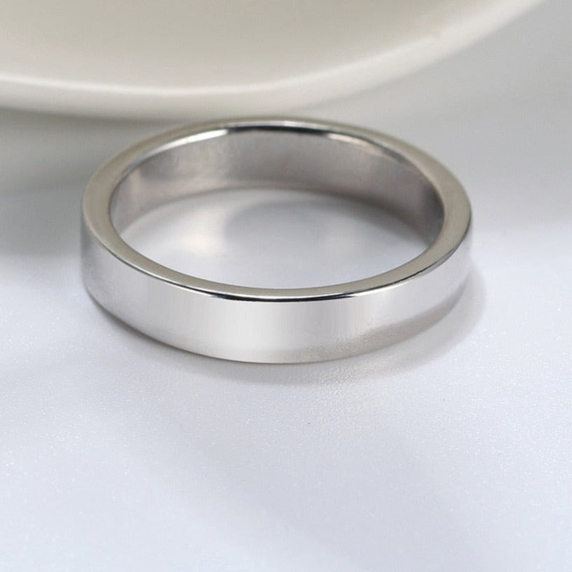 2mm or 4mm .925 Sterling Silver Unisex Rings